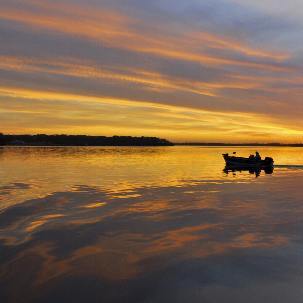 Calm Fall Waters on Lake Okoboji