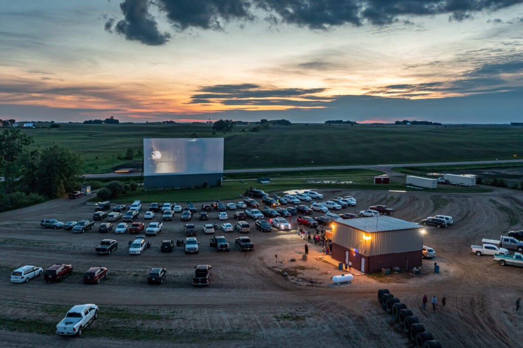 a photo of a drive in theater in Okoboji, IA