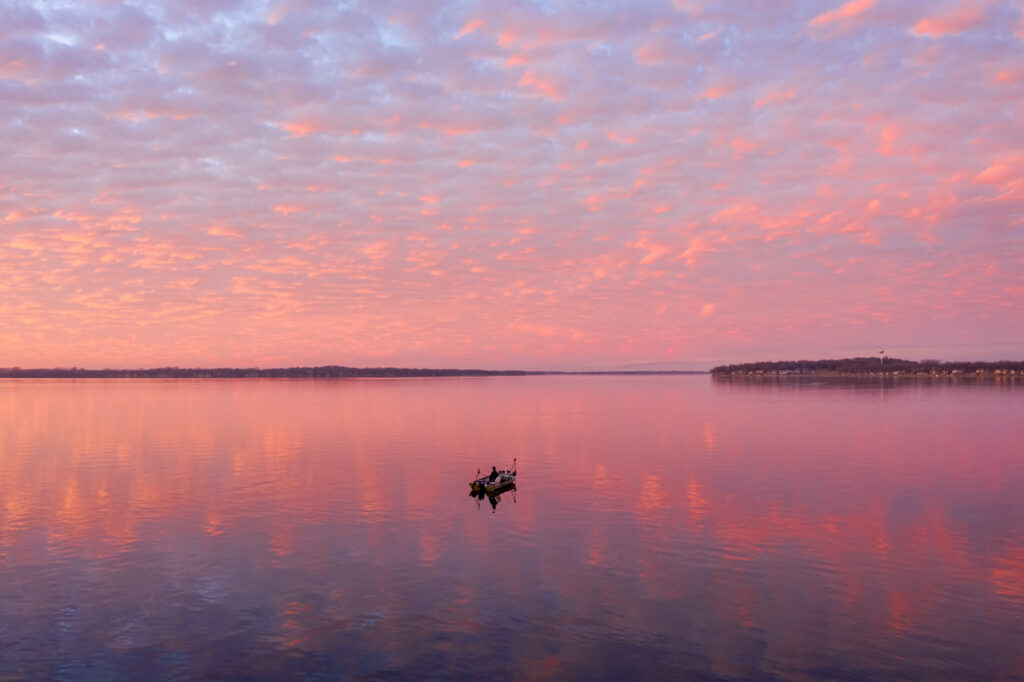 Fishing on West Lake Okoboji, Photo by Tom Gustafson