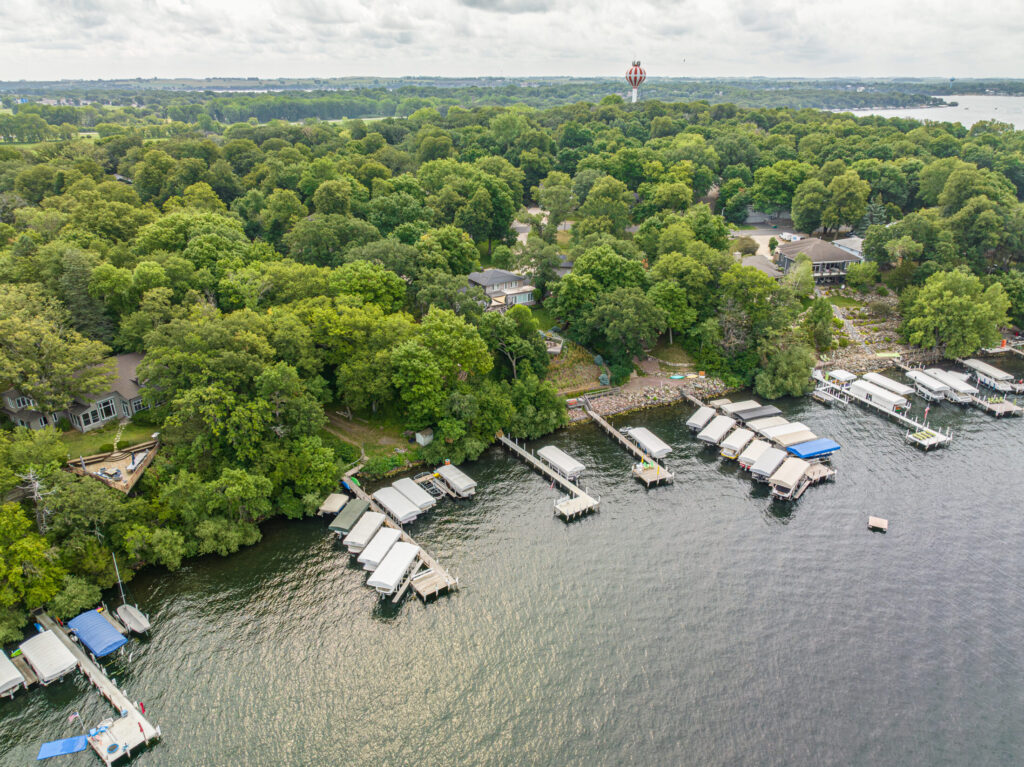 Echo Bay Beach Dock Association on West Lake Okoboji, Iowa