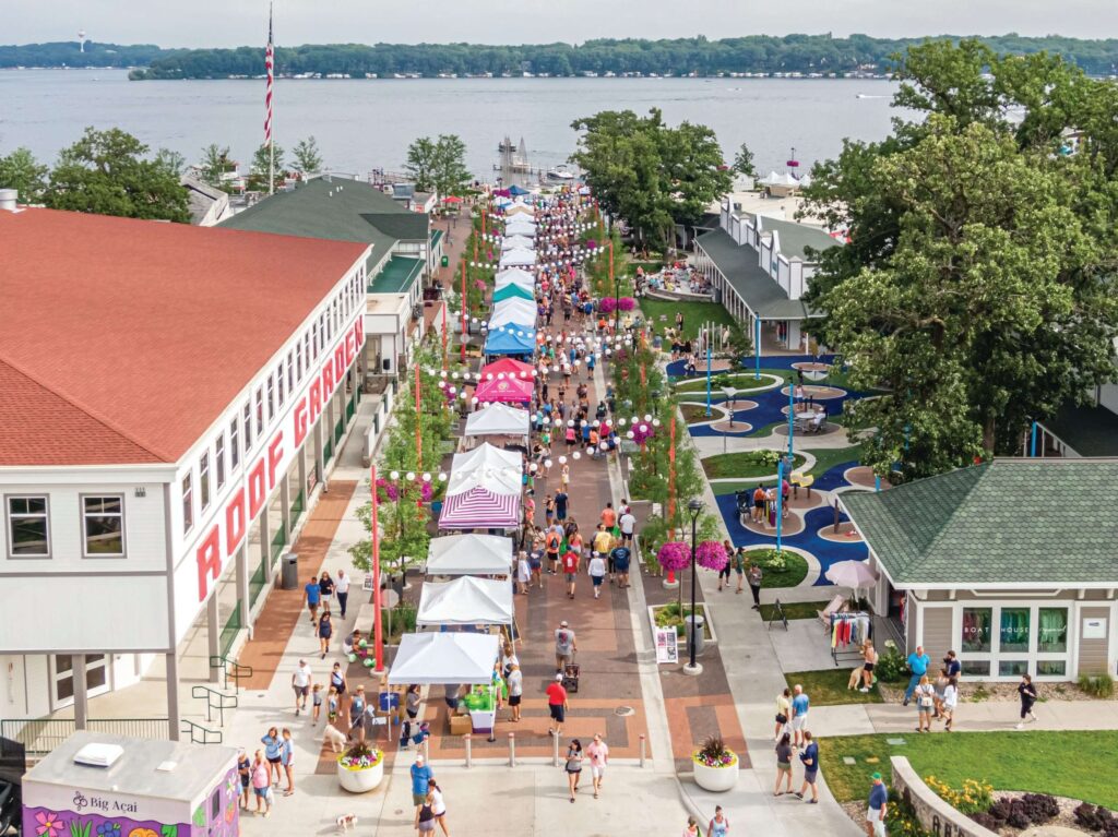 Farmers Market in the Park in Arnolds Park, Photo from Vacation Okoboji Website