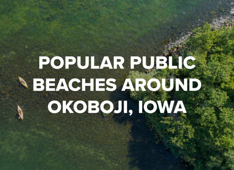 Popular Public Beaches Around Okoboji, Iowa by Okoboji Realty