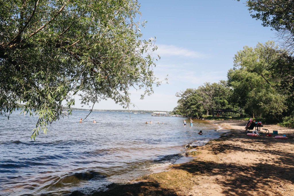 Gull Point State Park on West Lake in Wahpeton, Iowa, Photo by Vacation Okoboji