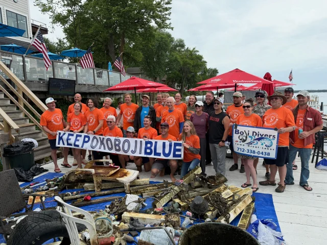 Keep Okoboji Blue Shoreline & Diving Cleanup, Photo From Keep Okoboji Blue Website