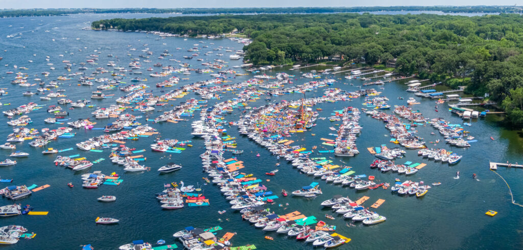 Miller's Bay on West Lake Okoboji on the Fourth of July, Blog by Okoboji Realty, Photo by Tom Gustafson